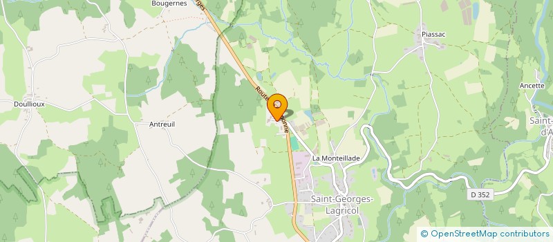 localisation de l'entreprise MONSIEUR JEAN GIROUX  SAINT-GEORGES-LAGRICOL