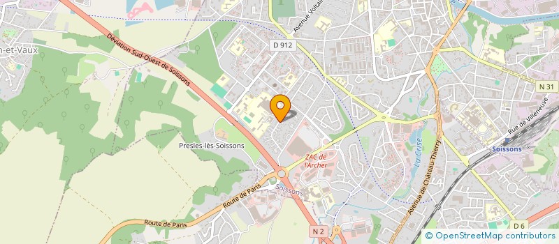 localisation de l'entreprise MONSIEUR JEAN GISCARD D'ESTAI NNANG à SOISSONS