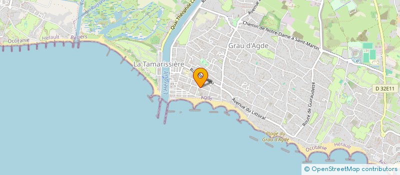 localisation de l'entreprise MONSIEUR JEAN GIUDICELLI  AGDE