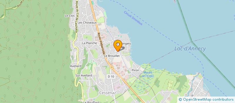 localisation de l'entreprise MONSIEUR JEAN GIULIANI  SEVRIER