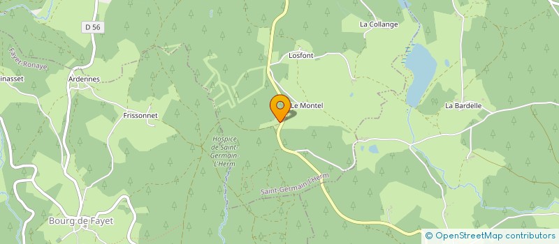 localisation de l'entreprise MONSIEUR JEAN GLADEL  SAINT GERMAIN L'HERM