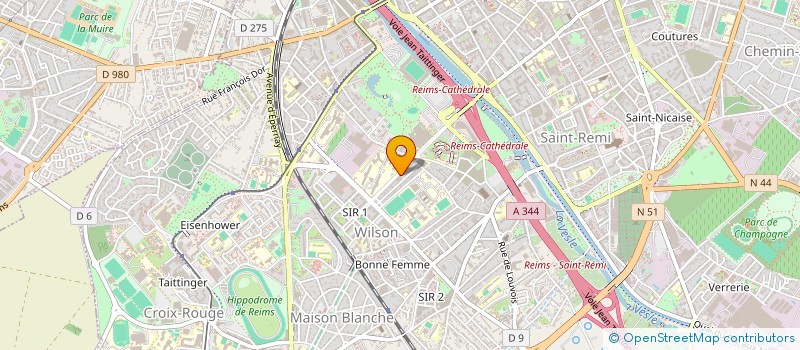 localisation de l'entreprise MONSIEUR JEAN GLASER  REIMS
