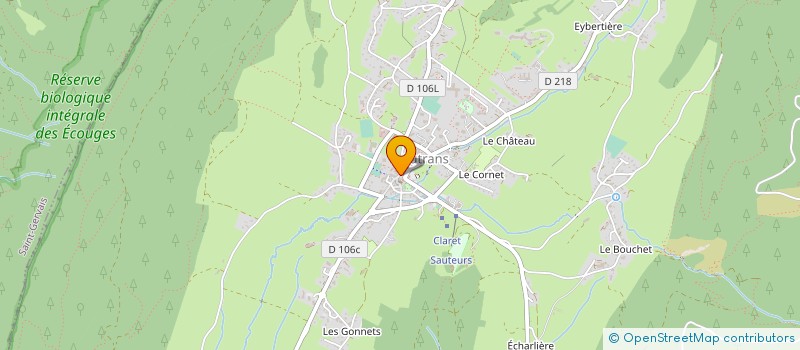 localisation de l'entreprise MONSIEUR JEAN GLATIGNY  AUTRANS-MEAUDRE EN VERCORS