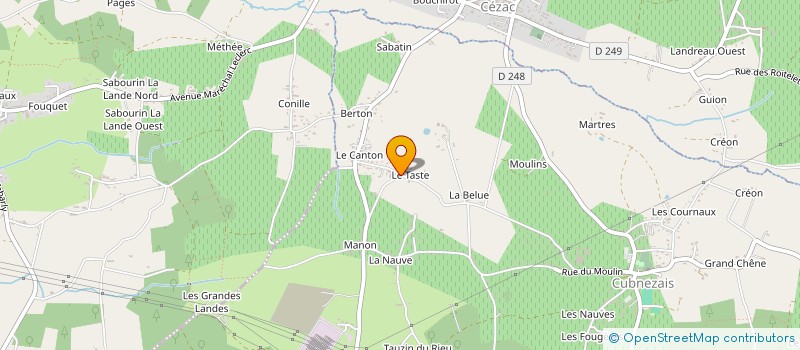 localisation de l'entreprise MONSIEUR JEAN GLEYEN  LARUSCADE