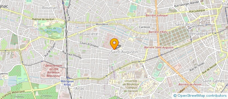 localisation de l'entreprise MONSIEUR JEAN GLIZE FOURNIER à BORDEAUX
