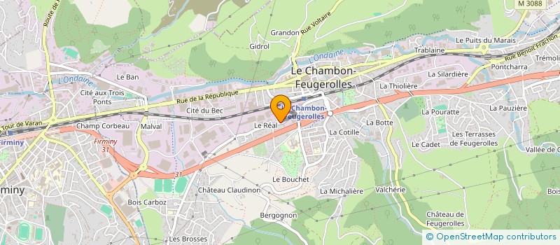 localisation de l'entreprise MONSIEUR JEAN GLODIO à LE CHAMBON-FEUGEROLLES