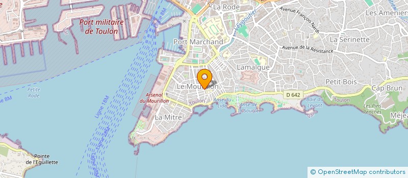 localisation de l'entreprise MONSIEUR JEAN GLORION  TOULON