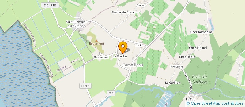 localisation de l'entreprise MONSIEUR JEAN GLORY  SAINT-FORT-SUR-GIRONDE