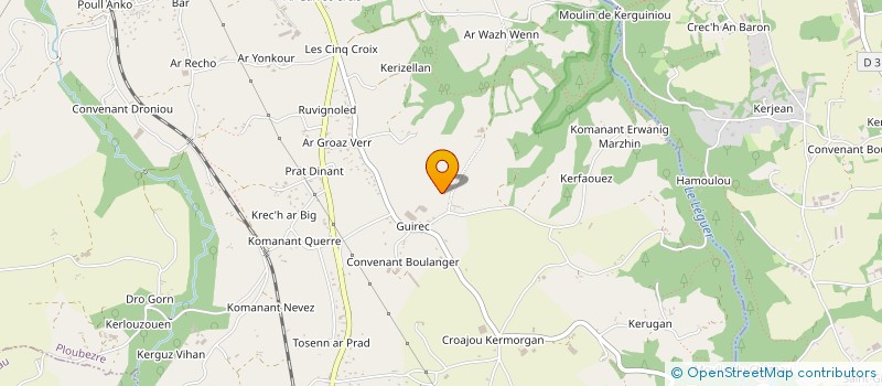 localisation de l'entreprise MONSIEUR JEAN GOAZIOU  PLOUBEZRE