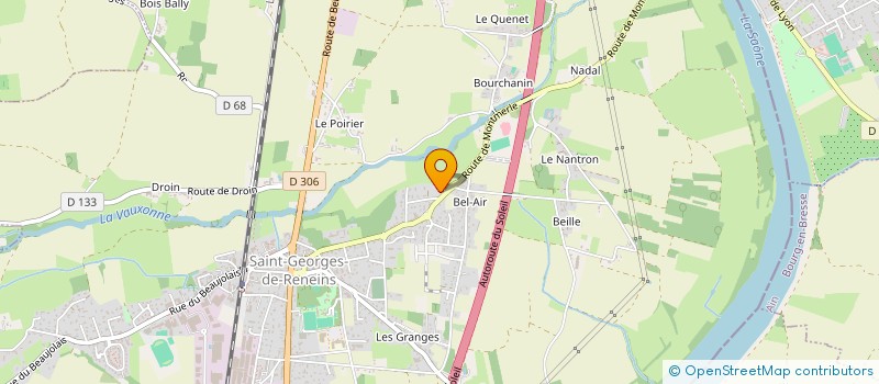 localisation de l'entreprise MONSIEUR JEAN GOBET  SAINT-GEORGES-DE-RENEINS