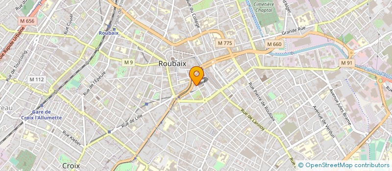 localisation de l'entreprise MONSIEUR JEAN GODCHAUX à ROUBAIX