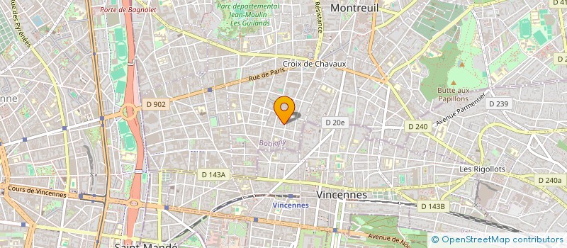 localisation de l'entreprise MONSIEUR JEAN GODET à MONTREUIL