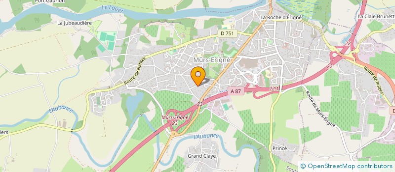 localisation de l'entreprise MONSIEUR JEAN GODIN  MURS-ERIGNE