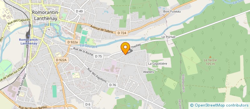 localisation de l'entreprise MONSIEUR JEAN GODINNEAU à ROMORANTIN-LANTHENAY