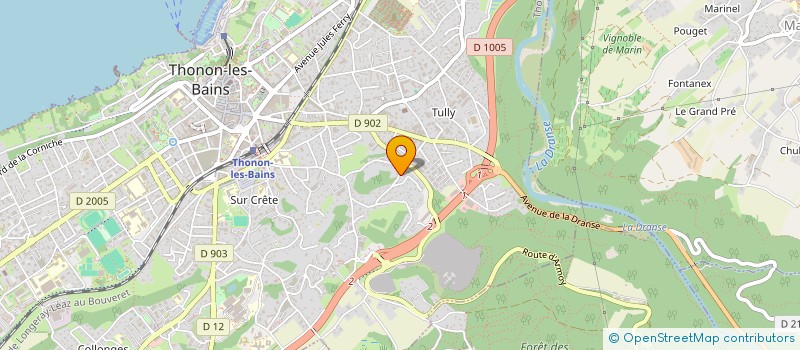 localisation de l'entreprise MONSIEUR JEAN GODON à THONON-LES-BAINS