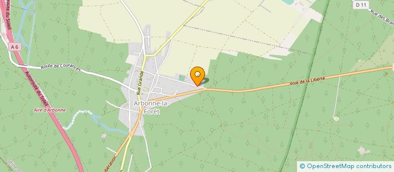 localisation de l'entreprise MONSIEUR JEAN GOGUELAT  ARBONNE-LA-FORET