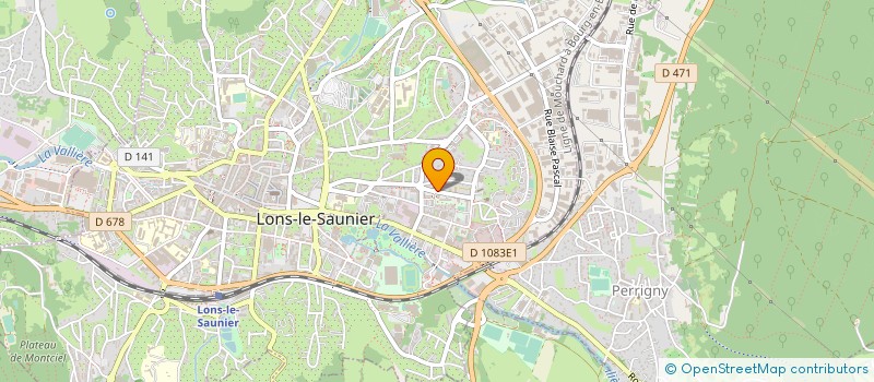 localisation de l'entreprise MONSIEUR JEAN GOGUILLOT  LONS-LE-SAUNIER