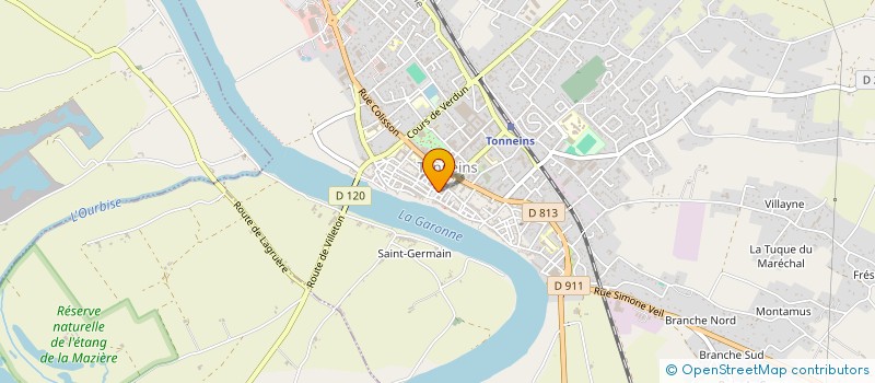 localisation de l'entreprise MONSIEUR JEAN GOMBERT  TONNEINS