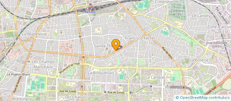 localisation de l'entreprise MONSIEUR JEAN GOMBERT  RENNES