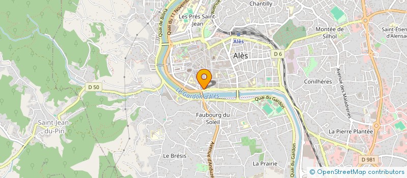localisation de l'entreprise MONSIEUR JEAN GOMEZ à ALES