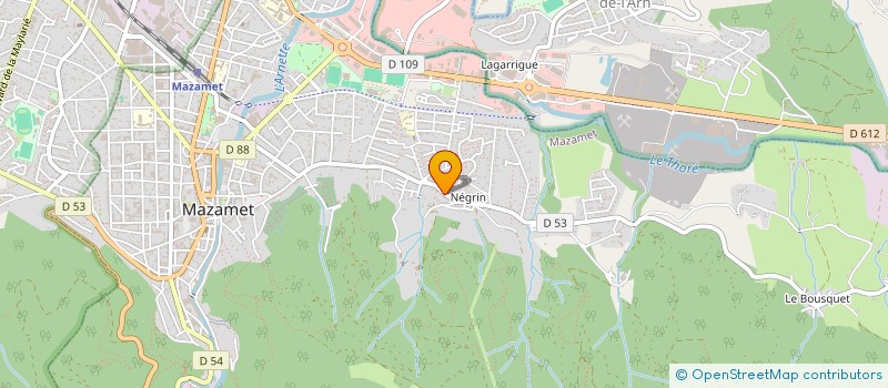 localisation de l'entreprise MONSIEUR JEAN GOMEZ  MAZAMET