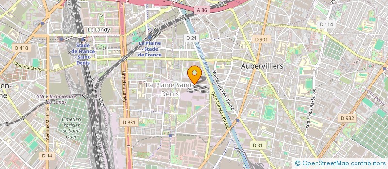 localisation de l'entreprise MONSIEUR JEAN GOMIS  AUBERVILLIERS