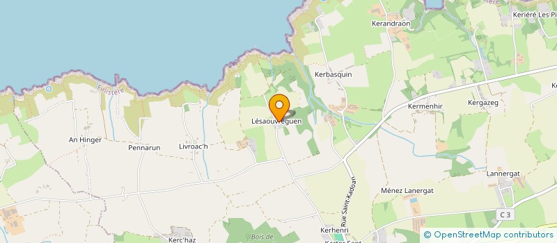 localisation de l'entreprise MONSIEUR JEAN GONIDEC  POULLAN SUR MER