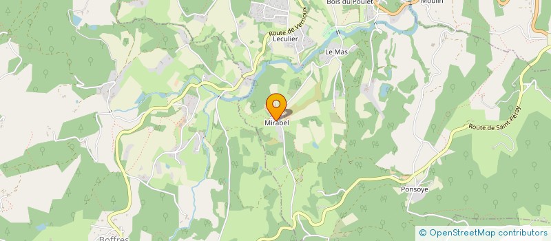 localisation de l'entreprise MONSIEUR JEAN GONON à ALBOUSSIERE