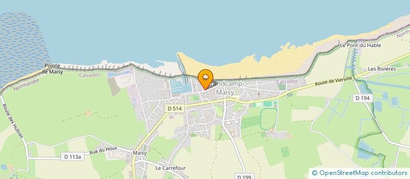 localisation de l'entreprise MONSIEUR JEAN GONON  GRANDCAMP-MAISY