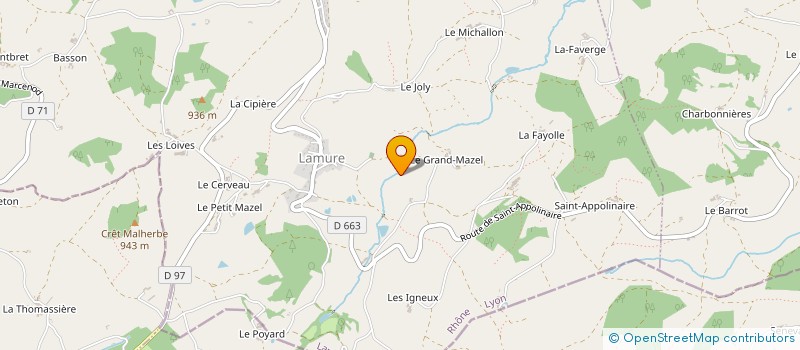 localisation de l'entreprise MONSIEUR JEAN GONON  LARAJASSE