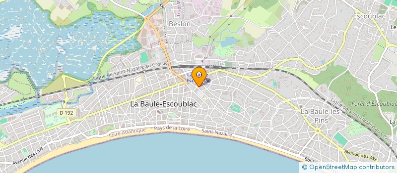 localisation de l'entreprise MONSIEUR JEAN GONTIER à LA BAULE-ESCOUBLAC
