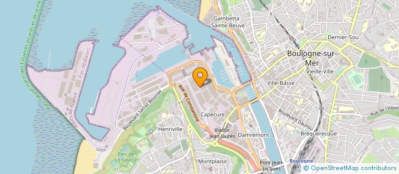 localisation de l'entreprise MONSIEUR JEAN GOSSELIN à BOULOGNE-SUR-MER