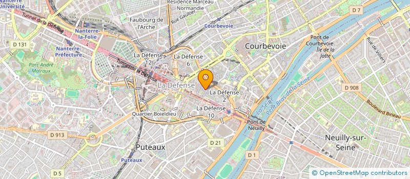 localisation de l'entreprise MONSIEUR JEAN GOTTELAND à COURBEVOIE