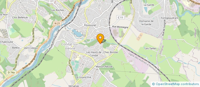 localisation de l'entreprise MONSIEUR JEAN GOUDAL à CONDAT-SUR-VIENNE