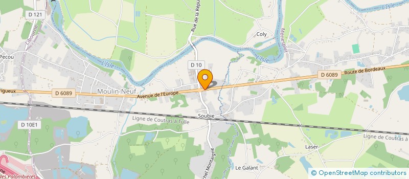 localisation de l'entreprise MONSIEUR JEAN GOULET  MOULIN-NEUF