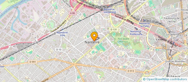 localisation de l'entreprise MONSIEUR JEAN GOULLETQUER à NANTERRE