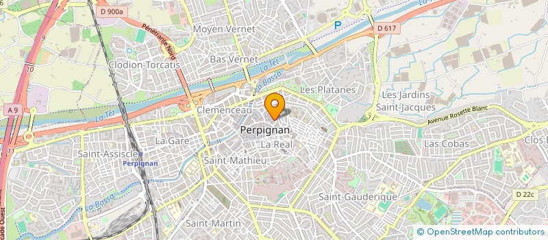 localisation de l'entreprise MONSIEUR JEAN GOURBAL  PERPIGNAN