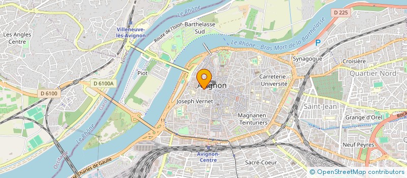 localisation de l'entreprise MONSIEUR JEAN GOURDAN DE FROMENTEL  AVIGNON