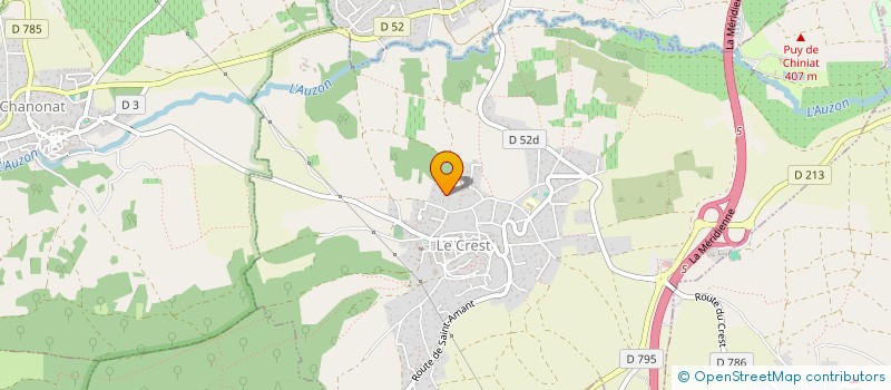 localisation de l'entreprise MONSIEUR JEAN GOURDON  LE CREST