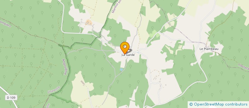 localisation de l'entreprise MONSIEUR JEAN GOURINCHAS  MAREUIL EN PERIGORD