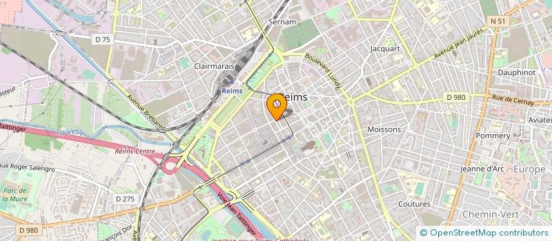 localisation de l'entreprise MONSIEUR JEAN GOURION  REIMS