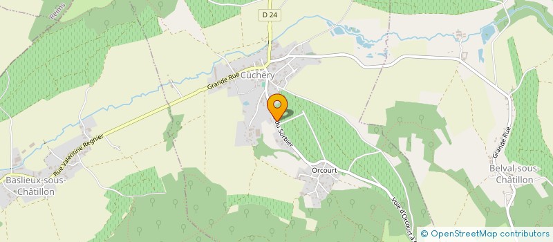 localisation de l'entreprise MONSIEUR JEAN GOURNAY  CUCHERY