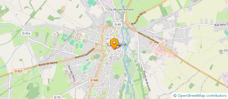 localisation de l'entreprise MONSIEUR JEAN GOURRIER à LA CHATRE