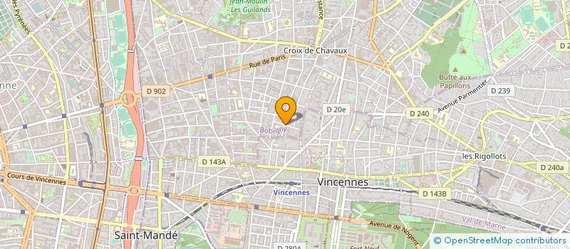 localisation de l'entreprise MONSIEUR JEAN GOUSANDIER à MONTREUIL