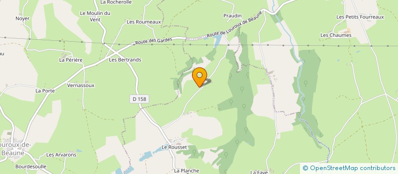 localisation de l'entreprise MONSIEUR JEAN GOUTAUDIER  BEAUNE-D ALLIER