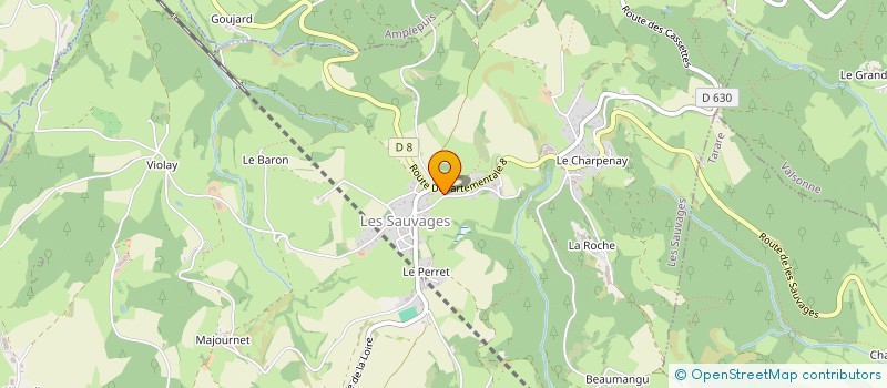 localisation de l'entreprise MONSIEUR JEAN GOUTTENOIRE à LES SAUVAGES