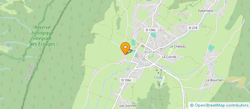 localisation de l'entreprise MONSIEUR JEAN GOUY à AUTRANS-MEAUDRE EN VERCORS