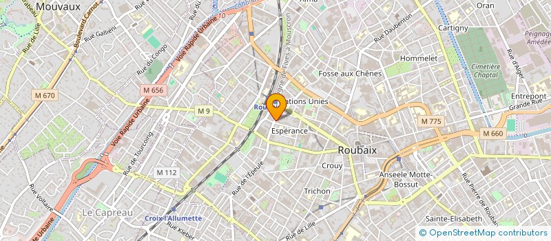 localisation de l'entreprise MONSIEUR JEAN GRABOWSKI à ROUBAIX