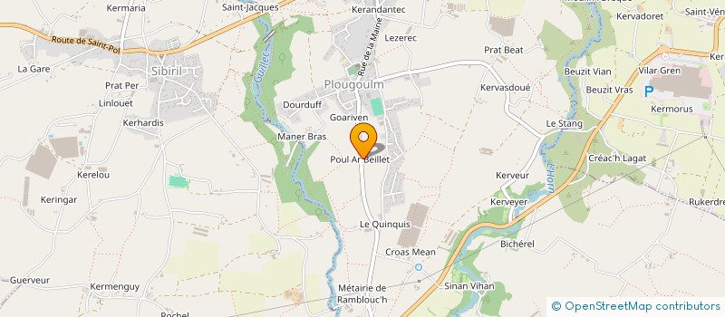 localisation de l'entreprise MONSIEUR JEAN GRALL  PLOUGOULM