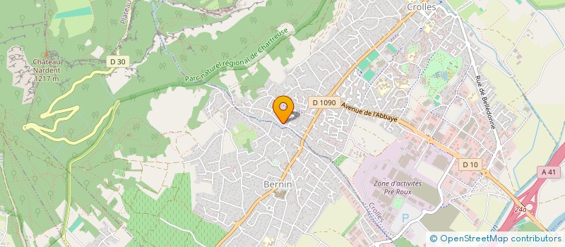 localisation de l'entreprise MONSIEUR JEAN GRAMBIN à CROLLES